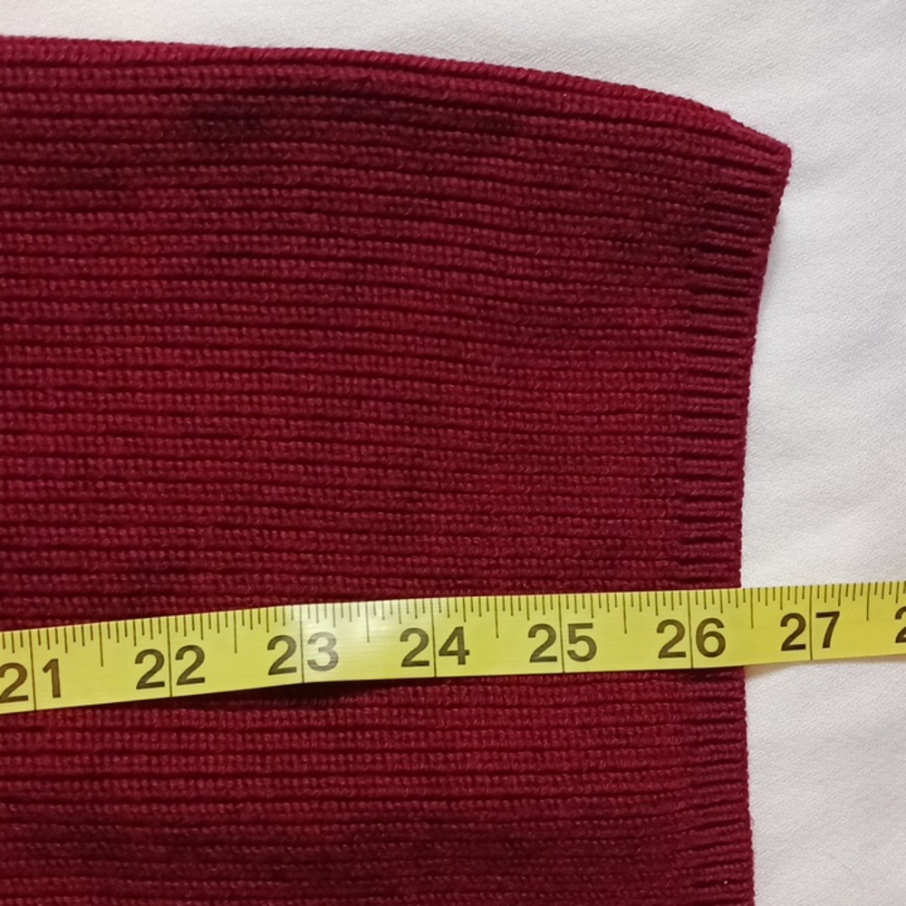NWT Banana Republic Men's Maroon Wool Blend V-Neck Sweater Size L - Picture 8 of 9